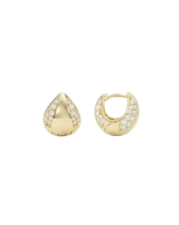 Lil Norah Mixed Pave Earring - Gold