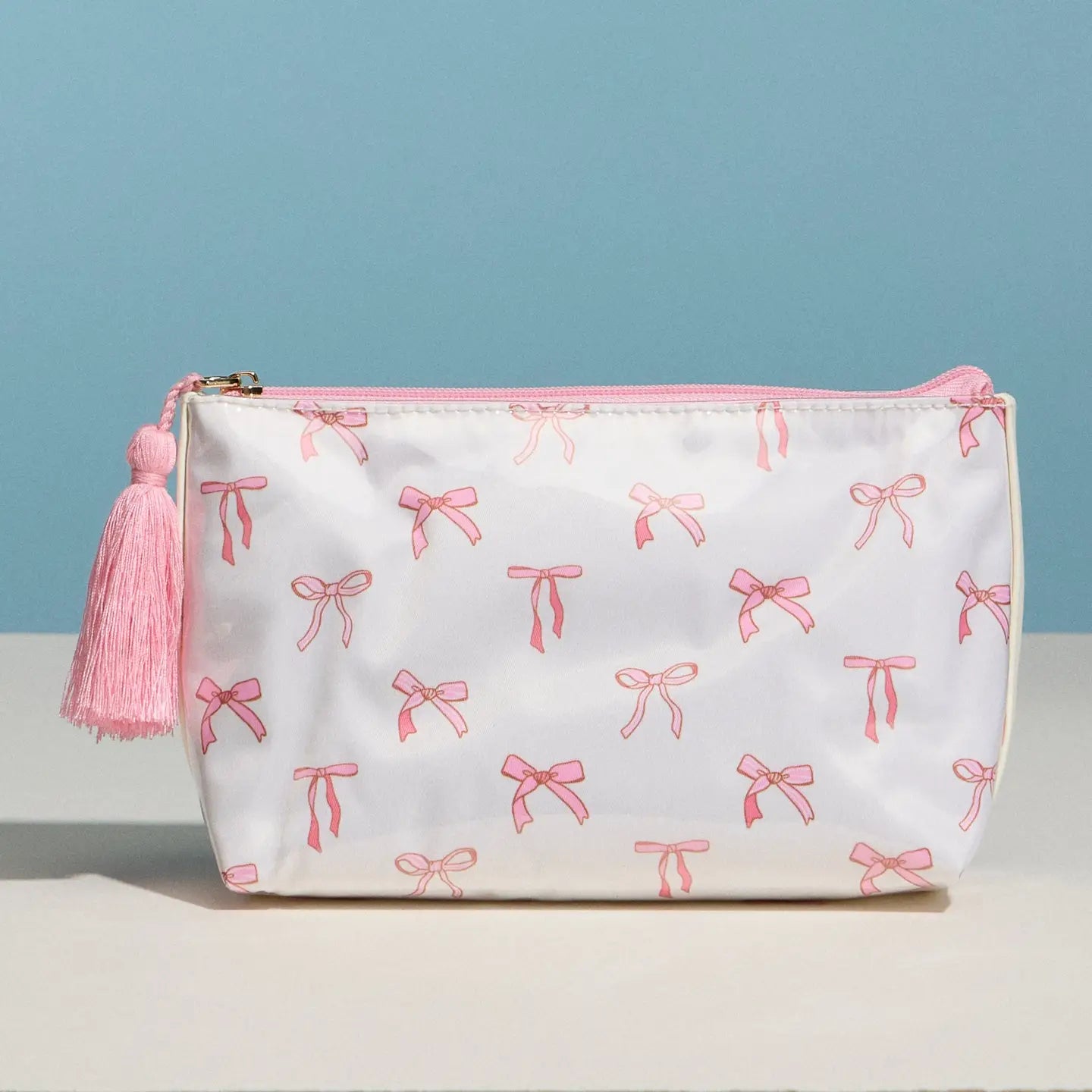 Bow Print Cosmetic Pouch