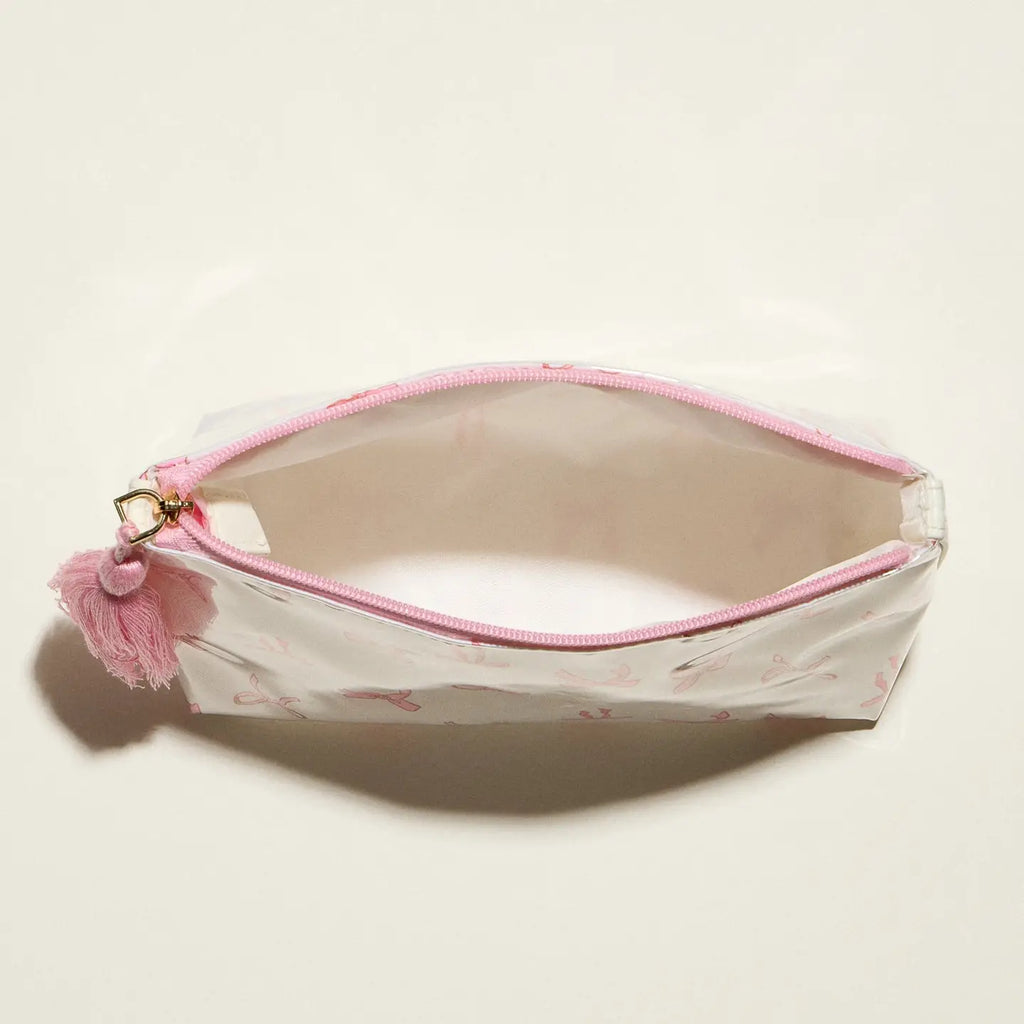 Bow Print Cosmetic Pouch