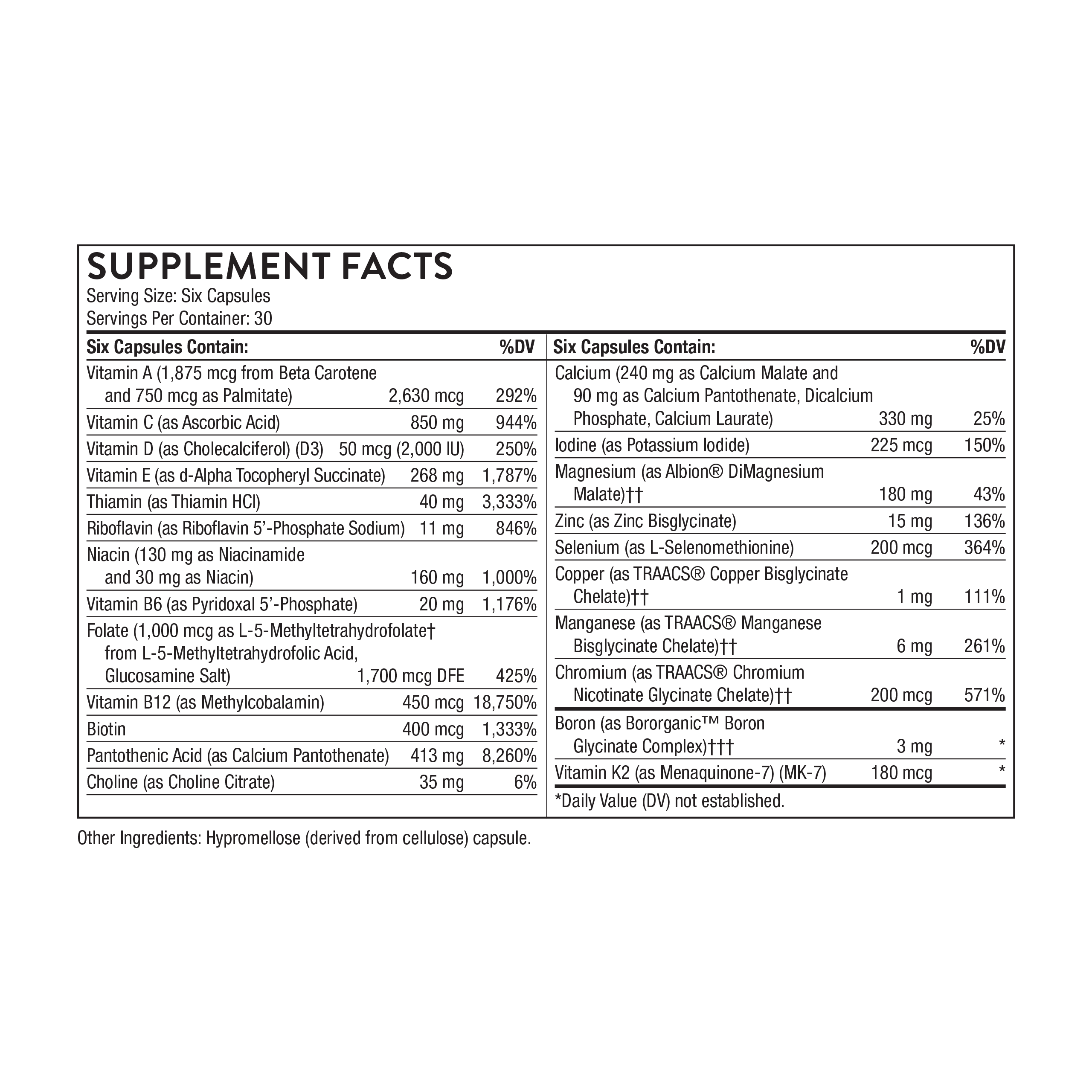 Thorne Women's Multi Vitamin 50+